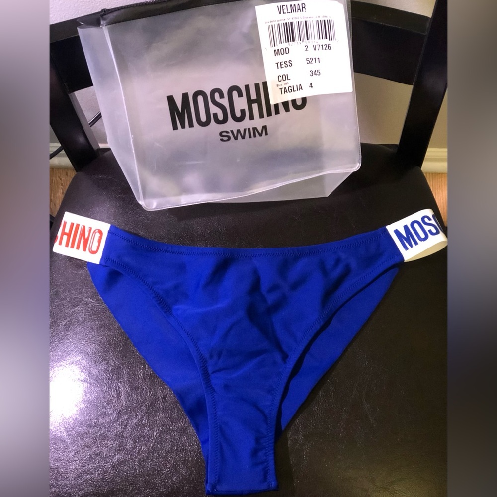 Moschino Logo Band Bikini Bottom